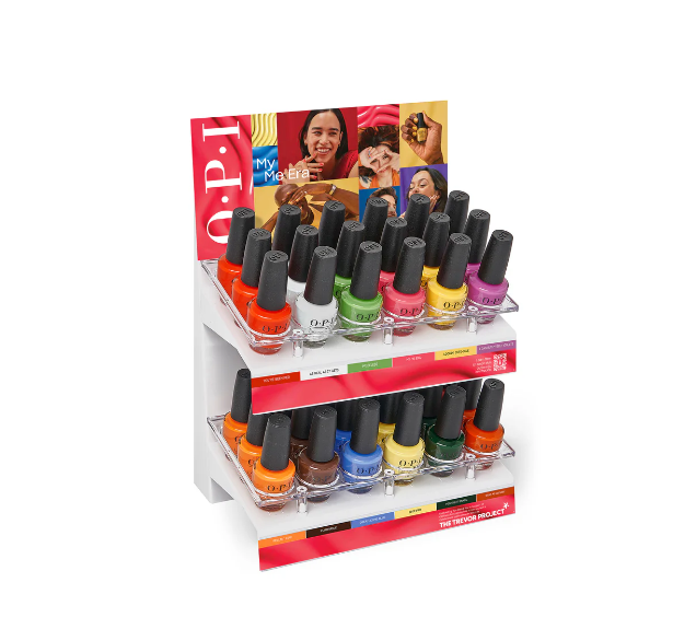 Apache Modern Metal Frame Floor Standing Cosmetic Nail Polish Bottle Oil Display Rack for Beauty Salon Retail Store Supermarket — view 4