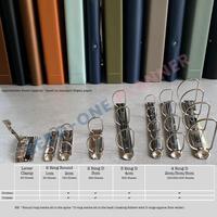 Personalisierter Leder-Planer A5/A6/A7, Ringbuch mit 2/3/6 Ringen, Fadenheftung oder Thermobindung