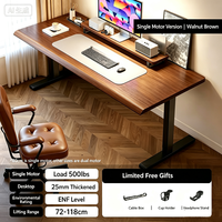 Bureau debout électrique réglable en hauteur, poste de travail pour ordinateur de jeu et de bureau à domicile