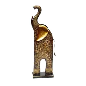 Ironwork elephant figurine animal Metal Sculpture cast Iron Statue