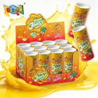 Skittle-s type kauwgom snoep OEM fabriek rechtstreekse leverancier aangepaste smaak private label 25g tropische fruitmix pot voor groothandel
