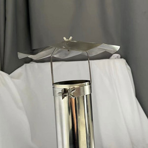 Cubierta de Acero Inoxidable para Chimenea de Camping, Resistente al Viento, 60mm/76mm/102mm - Product Image 1