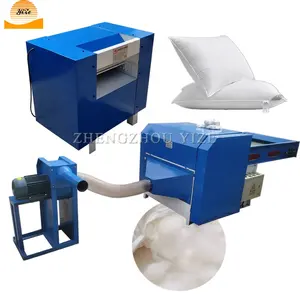 Automatic polyester fiber opener bear stuffing machine ball pp waste cotton opening pillow plush toy cushion filling machine