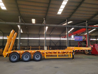 Remorque surbaissée extensible robuste avec plateforme ultra-basse pour le transport de marchandises surdimensionnées