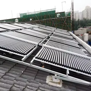 Colector de tubo de vacío térmico solar presurizado a gran escala de energía solar Juego de colector solar de tubo de vidrio - Product Image 5