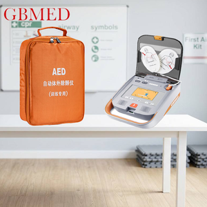 เครื่องฝึกสอน <span class=keywords><strong>AED</strong></span> รุ่นอัปเกรดพร้อมหน้าจอสัมผัสสีขนาด 4.3 นิ้ว, เครื่องจำลองการฝึกอบรมเครื่องกระตุกหัวใจไฟฟ้าชนิดอัตโนมัติแบบพกพา - Product Image 1