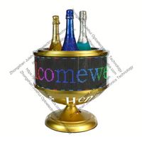 NUEVO Exhibidor LED Programable con Desplazamiento, Pantalla VIP, Glorificador de Botellas, Luz de Club, Exhibidor de Mensajes, Presentador de Botellas de Metal