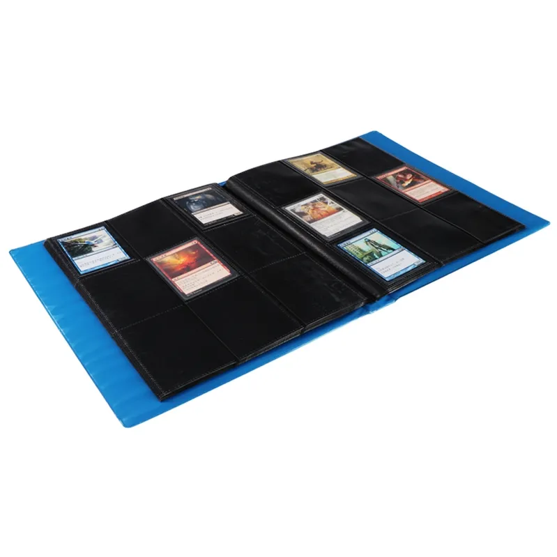 Álbum de fotos personalizado de plástico transparente, 9 bolsillos, colorido