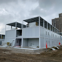 Maison de luxe à deux étages, 4 à 5 chambres, grande maison préfabriquée de 40 pieds, maison conteneur personnalisée en kit