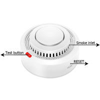 Detector de Humo Inteligente Inalámbrico WiFi LEDEAST YG400A con Control por Aplicación Tuya, Sensor de Alarma de Incendio para Sistema de Seguridad del Hogar