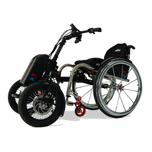 Kit de conversion de <span class=keywords><strong>fauteuil</strong></span> <span class=keywords><strong>roulant</strong></span> Q8 pour l'extérieur, facile à installer et à démonter, <span class=keywords><strong>avec</strong></span> moteur double 400W et double roue - Product Image 4