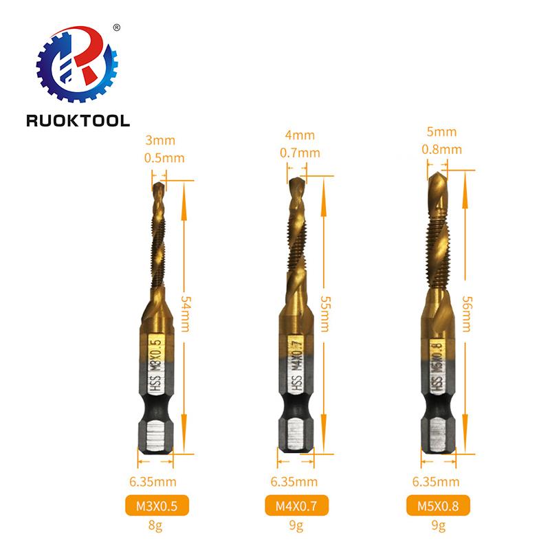 Offres Spéciales 6 pièces De Haute Qualité Hss Taraud Avec Cannelure En Spirale