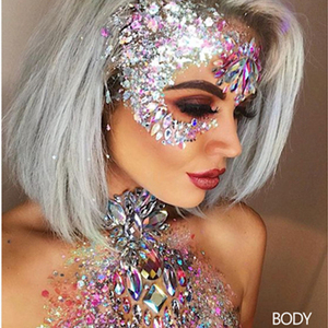 Gel corporel scintillant Handaiyan Teras pour cheveux, front, yeux, visage, bouche, paillettes laser, flash ultraviolet, peinture corporelle quotidienne pour festival - Product Image 2