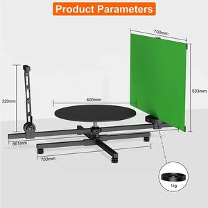 Popüler 40cm yavaş hareket dönen Spinner fotoğraf kabini 360 derece manuel Turntables fotoğraf ekran reklam ekipmanları - Product Image 5