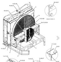 2566852 3512B 3516B 256-6852 Radiateur de générateur pour radiateur de générateur Cat 3512B 3516B