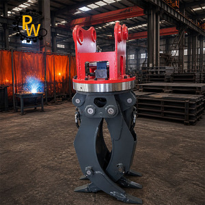 Grappin rotatif hydraulique robuste <span class=keywords><strong>PW</strong></span> à 360 degrés pour le chargement du bois, compatible avec les excavatrices de 6 à 10 tonnes - Product Image 1