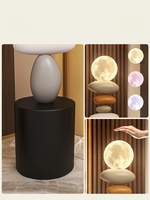 Lampe de sol en résine de pierre créative HJ HOME, décoration d'éclairage LED pour salon, bureau, maison, lampe de sol en résine faite à la main
