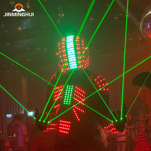 Usine LED Robot Échasses Costume avec Laser Gants Halloween Cosplay pour Danse Graduation Club Parties Fête Nouveautés - Product Image 3