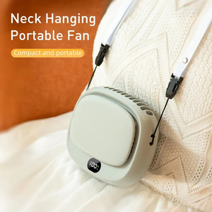 Portable Hanging <b>Neck</b> <b>Fan</b> Mini Cooling Waist <b>Fans</b> <b>Bladeless</b> USB Rechargeable Sports Cooler <b>Fan</b> for Outdoor Sports Travel - Product Image 1