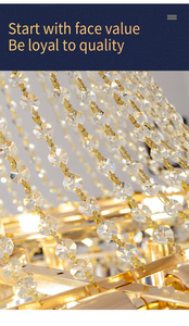Lampade a sospensione a foglia americana oro Designer di lusso Villa Hotel <span class=keywords><strong>soggiorno</strong></span> lampada decorativa <span class=keywords><strong>lampadario</strong></span> <span class=keywords><strong>moderno</strong></span> a Led in cristallo - Product Image 5