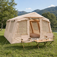 Carpa Inflable para Exteriores para 5 Personas, 13.68 m², Oxford, Camping, Estructura de Aire, Montaje Rápido, Personalizable, Venta al Por Mayor
