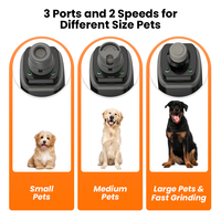 Neues Design LED-Licht 2-Gang USB-Aufladung Elektrischer Haustier-Nagelschneider Geräuscharm Leistungsstark Schmerzfreie Pfotenpflege Hunde-Nagelschleifer