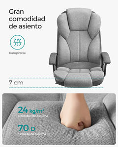 <span class=keywords><strong>Chaise</strong></span> de jeu <span class=keywords><strong>SONGMICS</strong></span> avec accoudoirs <span class=keywords><strong>chaise</strong></span> de direction avec hauteur réglable pour étude de bureau à domicile <span class=keywords><strong>chaise</strong></span> de bureau à dossier haut en cuir - Product Image 6