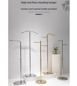 심플하고 실용적인 스테인리스 스틸 의류 진열대, 현관용 다양한 스타일의 코트 걸이 - Product Image 2