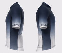 Maillot de cyclisme pour homme personnalisé, respirant, 100% polyester, poches zippées, manches courtes, position du logo personnalisé, impression numérique