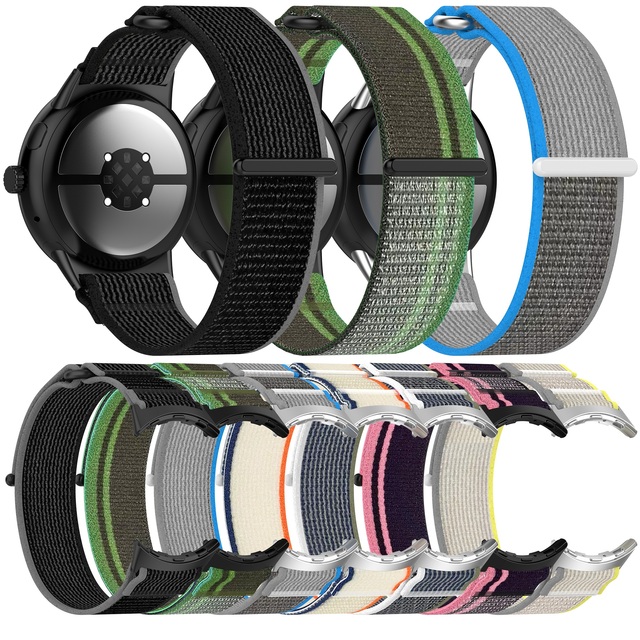 Wild Track Nylon Strap for Google Pixel Watch3 45mm 41mm Easy Fit Nylon Watch Strap for Google Pixel Watch4/3/2/1