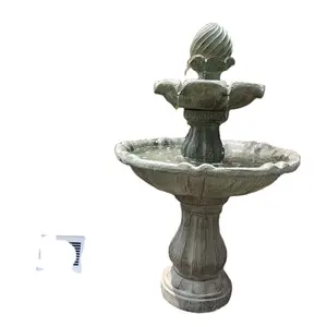 Hand Carved Garden Decorative Classical fiber resin Water Fountain Fonte do jardim à venda
