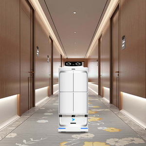 Servicio de Entrega Autónoma con Carga para Hoteles, Distribución Inteligente, Robot Seguro e Inteligente de <span class=keywords><strong>Alta</strong></span> Calidad con 2 Compartimentos - Product Image 6