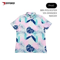 Polo de golf imprimé en gros avec séchage rapide et logo personnalisé par sublimation numérique – Direct Usine