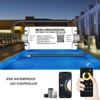 C322W Aipin WiFi Mesh 4 Zones Synchronisation Groupe Contrôle par App Waterproof IP68 Bande LED 1 Canal 30M Portée 360W PWM DC5/24V CE/FCC