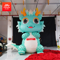 Mascota de publicidad inflable gigante de diseño personalizado para exteriores, mascota de dragón inflable de dibujos animados para el Año Nuevo Chino