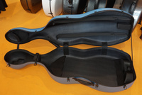 Vente en gros Étui pour violoncelle en fibre de carbone bleu arénacé Étui pour violoncelle 4/4 Étui rigide pour violoncelle en fibre de carbone 3.6kg