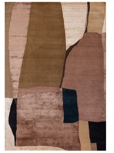Custom Luxury Hand Knotted Tibetan Wool and Silk Area Carpet Handmade Decorative Rug for Residential Commercial Hotel Villa - Product Image 1