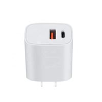 Best-seller 2024 20W Charge Rapide Rapide 3.0 QC PD USBC USB-C Voyage US Chargeur Mural Adaptateur Blanc
