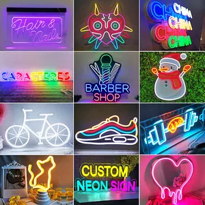 Lampu Neon kustom cermin desain baru dengan lampu Neon kustom cermin balet tanda personalisasi cermin Neon