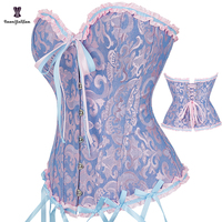 6 Couleurs – Nouveaux Corsets Bustiers Vintage Grande Taille Écologiques avec 6 Broches pour Femmes – Style Festival Steampunk