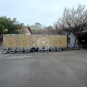 Factory Price TUNE White Color 2 Stall Movable Luxury <b>Toilets</b> Trailer <b>Portable</b> <b>Toilet</b> for Events - Product Image 6