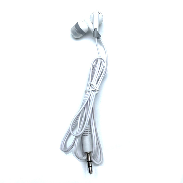 1m MP3MP4 Wired In-Ear Copper & Silicone Headphones Universal for Mobile Phones Computers Microphone Gift Item 3.5mm Earbuds