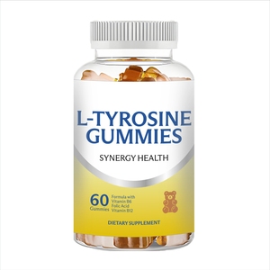 Vitahealthy FOE/ODM Gommes d'approvisionnement d'usine L <span class=keywords><strong>Tyrosine</strong></span> Gummies Halal Organic L-<span class=keywords><strong>Tyrosine</strong></span> Gummy pour la santé du cerveau et le soutien Supplément - Product Image 1