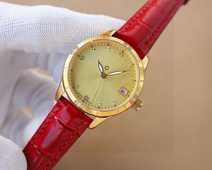 นาฬิกาข้อมือผู้หญิงดีไซน์เนอร์สายสีแดงคุณภาพสูงขายดีที่สุด - Product Image 2