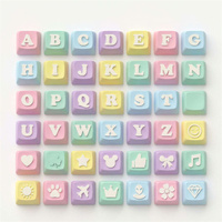 Porte-clés personnalisé imprimé en 3D avec bouton-pression, jouet anti-stress DIY avec nom en lettres, pour décoration de bureau mignonne et pastel, cadeau