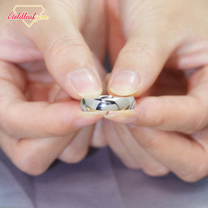 Bagues simples personnalisées en or véritable 9K/10K/14K/18K pour hommes et femmes - Product Image 3