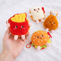 Jolie Peluche Fast-Food, Mini Porte-Monnaie en Peluche, Pendentif Rembourré, Jouet Promotionnel, Logo Personnalisé, Cadeau pour Enfants, OEM ODM