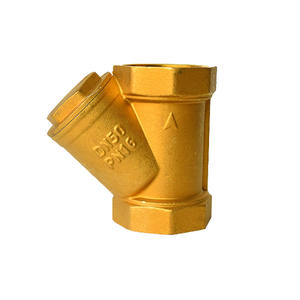 Filtro de Malla para Tubería de Calefacción y Aire Acondicionado Central, Bomba de Agua de Refuerzo Tipo Y de 4/6/1 Pulgadas, Totalmente de Cobre y Engrosado, Pieza para Sistemas HVAC - Product Image 1