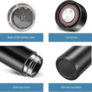 Promo Business Gift Custom Logo Print Bottles for Kids Reusable Smart Water Bottle Thermos With Temperature Display - Product Image 5