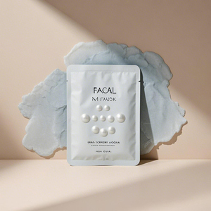 Tùy chỉnh mặt Nạ Gói phẳng dây kéo túi nhôm lá mỹ phẩm Bao bì nhỏ Túi tùy chỉnh logo Mylar Túi - Product Image 2